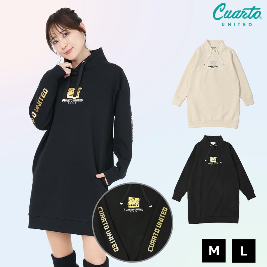 Cuarto UNITED（クアルトユナイテッド） スタンドネック ワンピース