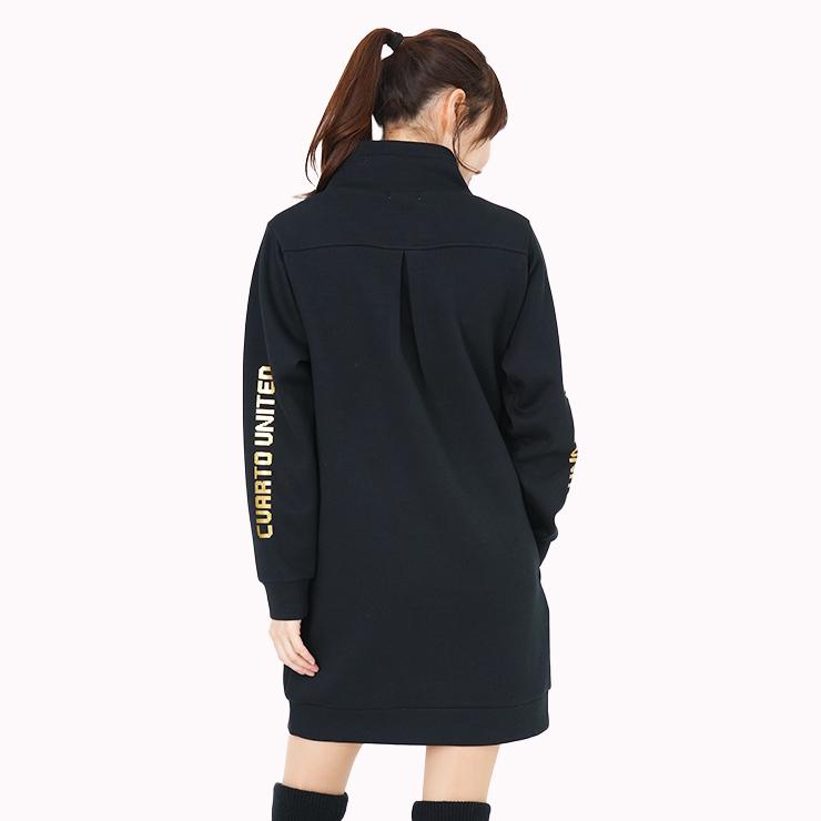 【新品】CUARTO UNITED　クアルトユナイテッド　セットアップ　Mサイズ Cuarto UNITED（クアルトユナイテッド） スタンドネック ワンピース
