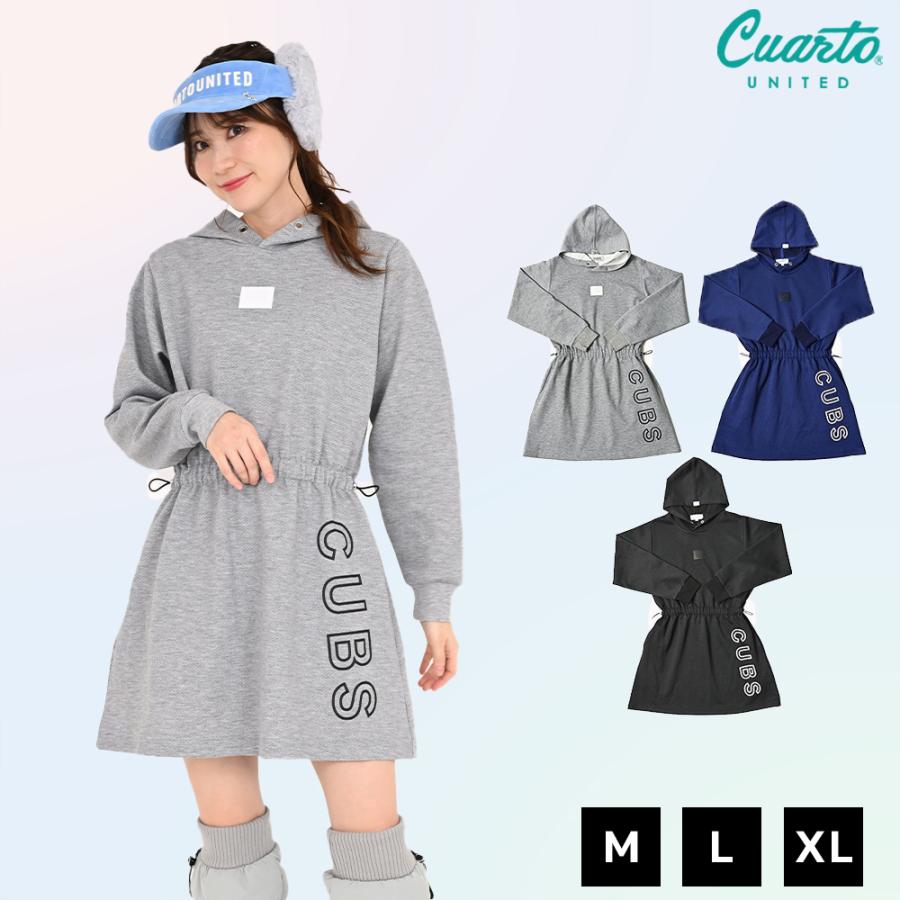 クアルトユナイテッド　ボアワンピース Cuarto UNITED（クアルトユナイテッド） ツイルパーカーワンピース