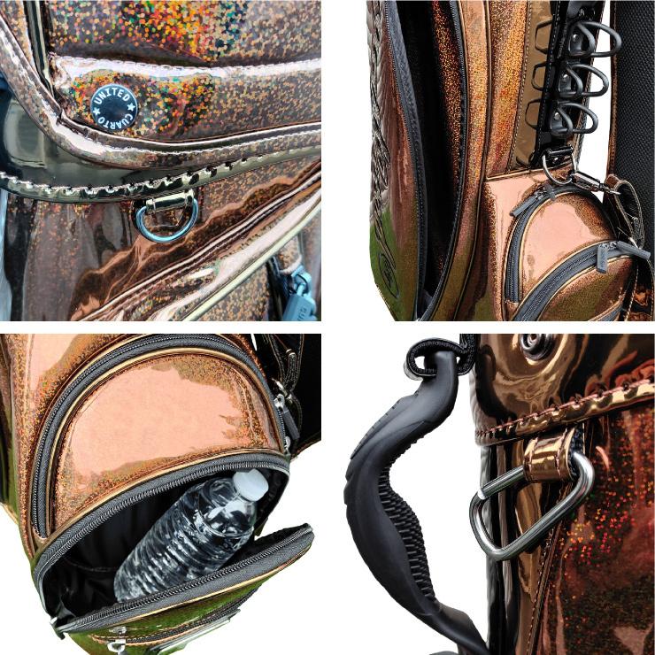 クアルトユナイテッド スタンド式エナメルEDGE キャディバッグ