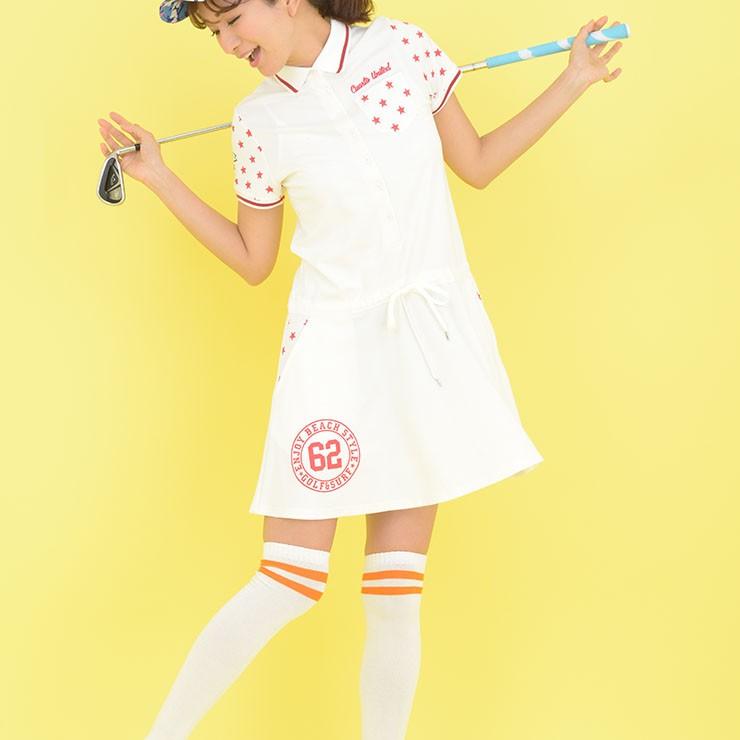 ゴルフ ワンピース クアルトユナイテッド 62 星 柄 ワンピ リンク コーデ 可 M3104 Cuarto United 通販 Yahoo ショッピング