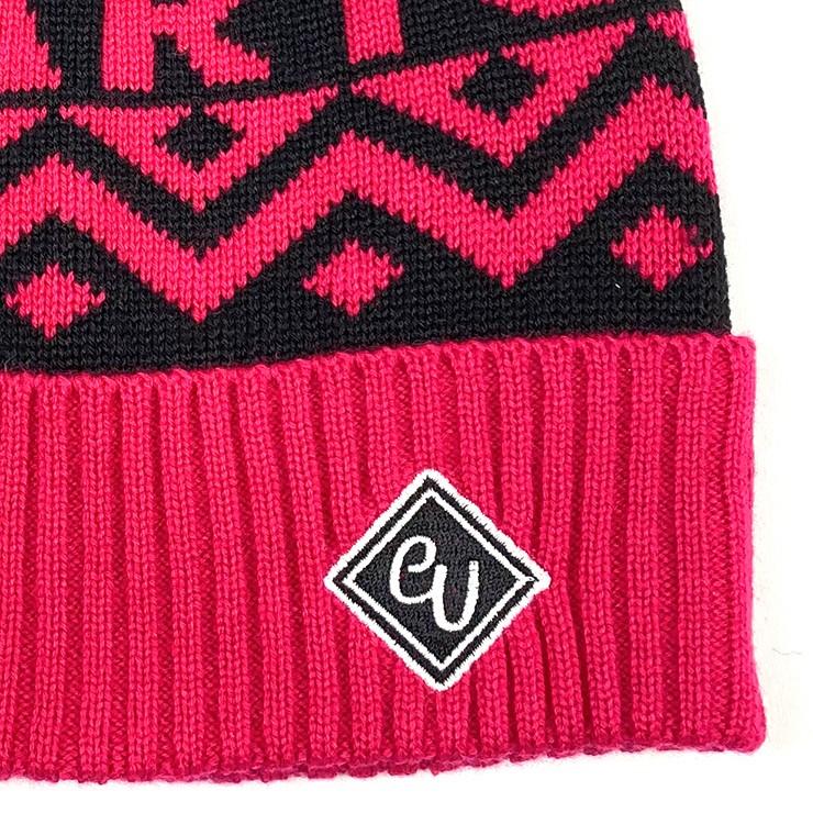 ニット帽 ビーニー ボンボン 星柄 ラウンドロゴ クアルトユナイテッド ゴルフググッズ 帽子 アウトレット 19FW | Cuarto UNITED | 06