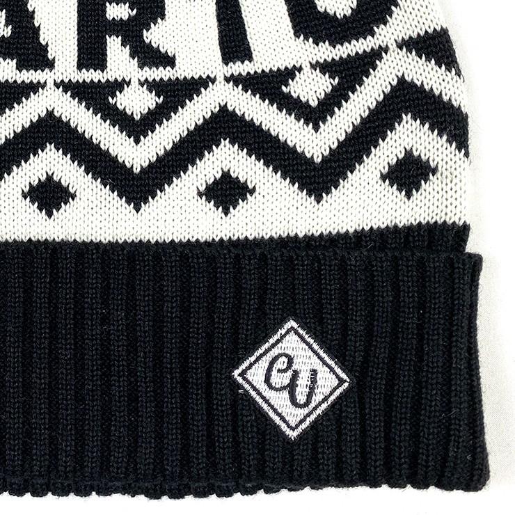 ニット帽 ビーニー ボンボン 星柄 ラウンドロゴ クアルトユナイテッド ゴルフググッズ 帽子 アウトレット 19FW | Cuarto UNITED | 05