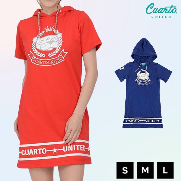 ☆Cuarto UNITED☆裏起毛シャツ☆白黒☆M ☆Cuarto UNITED☆裏