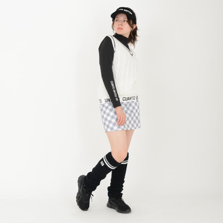 Cuarto UNITED（クアルトユナイテッド） スカート チェック柄 ゴルフ