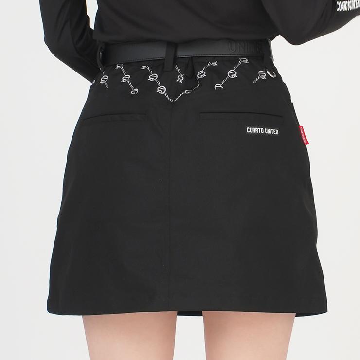 Cuarto UNITED（クアルトユナイテッド） 台形スカート モノグラム柄