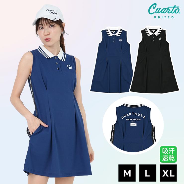Cuarto UNITED（クアルトユナイテッド） ポロワンピース ノースリーブ