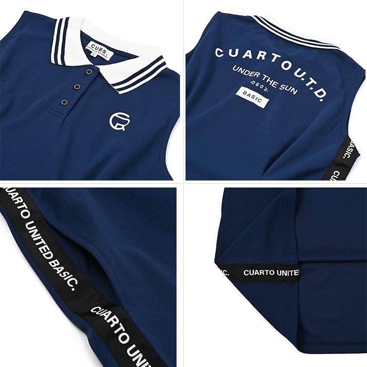Cuarto UNITED（クアルトユナイテッド） ポロノースリーブワンピース