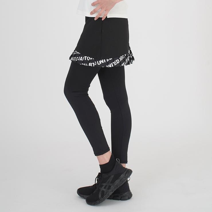Cuarto UNITED レギンス 吸汗速乾 UVカット バックプリント