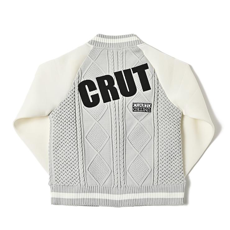 Cuarto UNITED（クアルトユナイテッド） スタジャン ケーブル編み