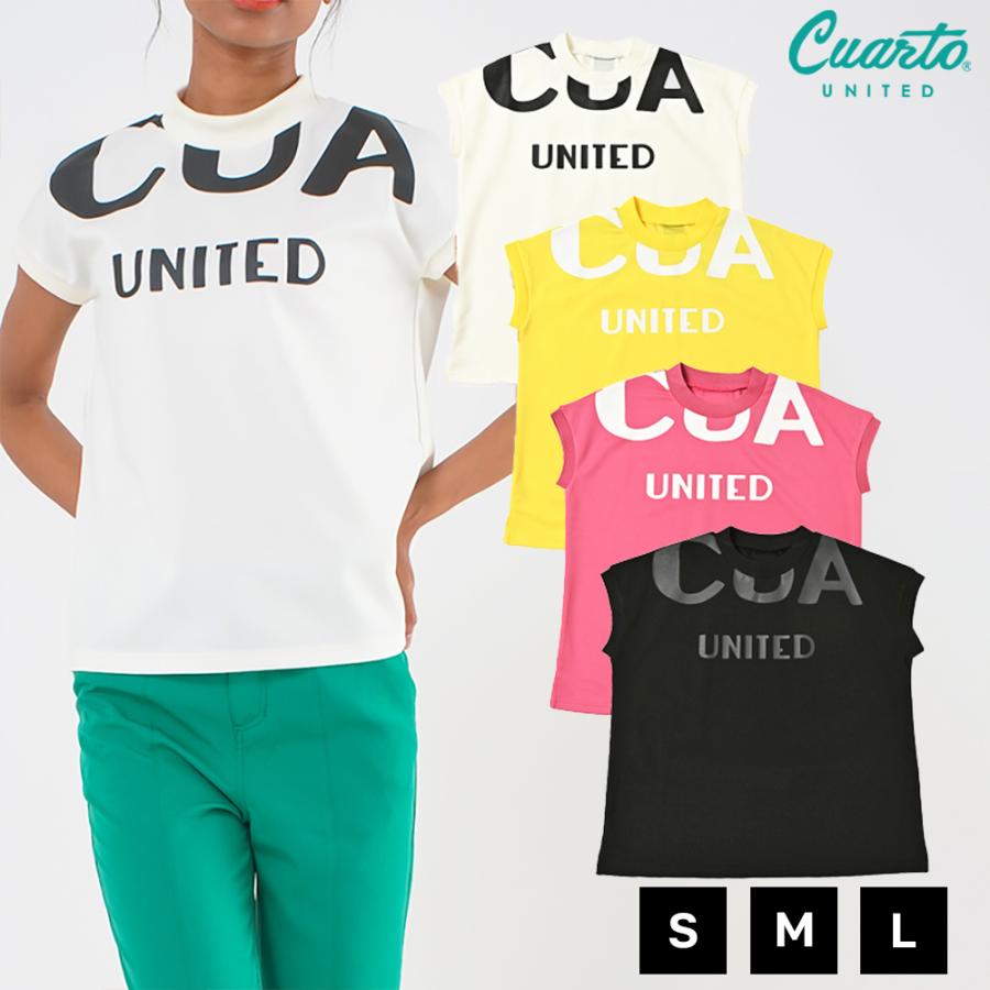 Cuarto UNITED 半袖カットソー フレンチスリーブ ビッグロゴ