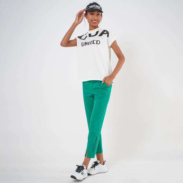 Cuarto UNITED 半袖カットソー フレンチスリーブ ビッグロゴ