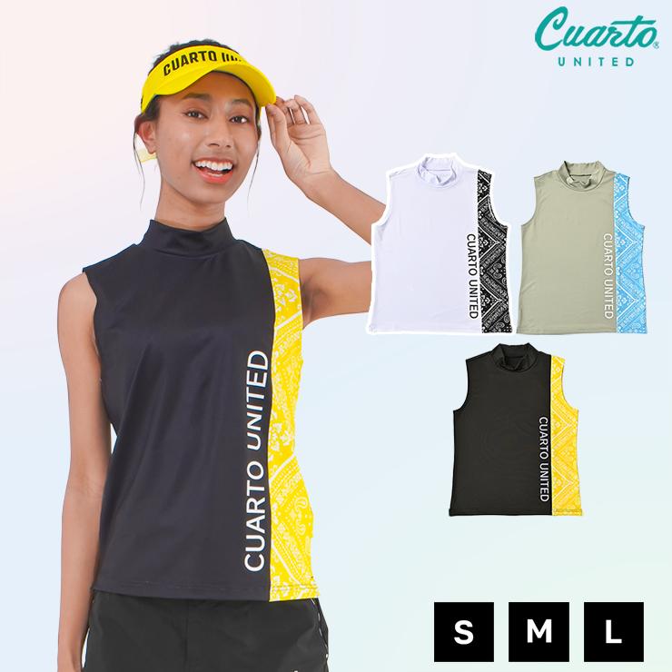 Cuarto UNITED（クアルトユナイテッド） モックネック ノースリーブ 