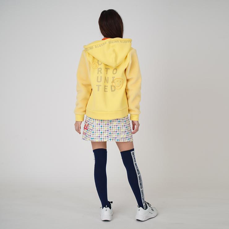 Cuarto UNITED（クアルトユナイテッド） パーカー ジップアップ ボア袖