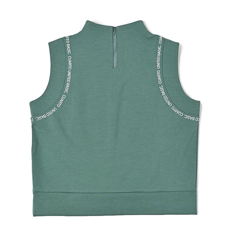 coco 未使用品 クアルトユナイテッド CUARTO UNITED レディース ワンピース L ミント モックネック 未使用品 レディース クアルトユナイテッド CUARTO UNITED