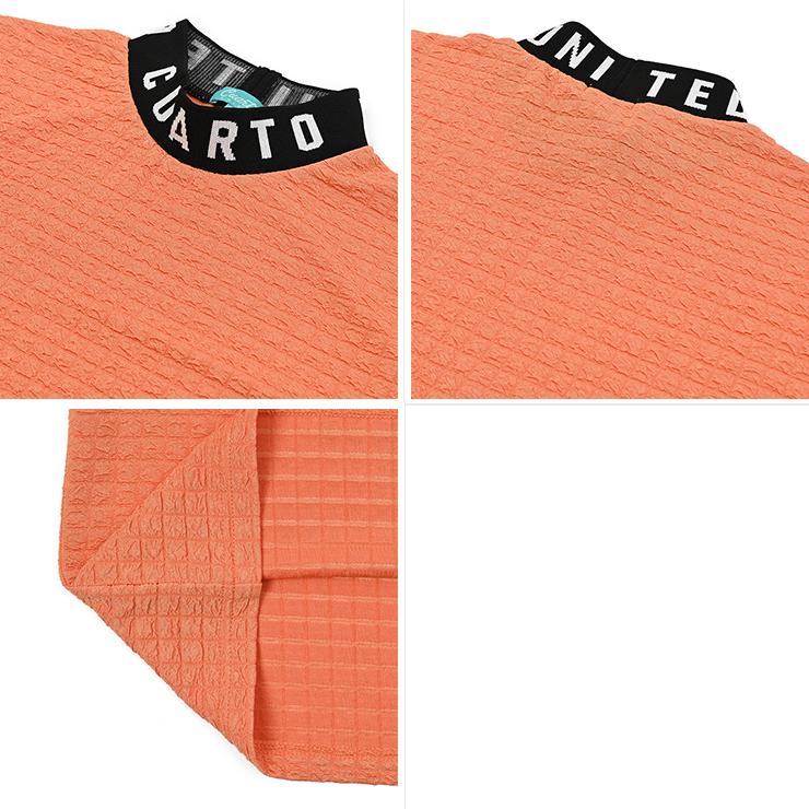 Cuarto UNITED（クアルトユナイテッド） ポリエステルジャガードモック
