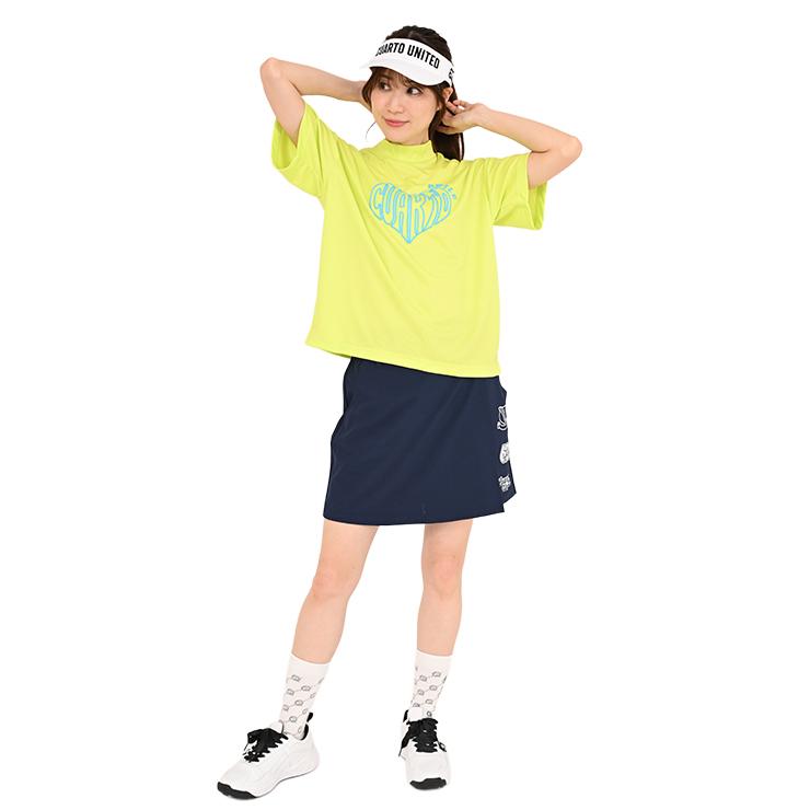 オーバーサイズモックネックシャツ 半袖 ハートロゴ レディース クアルトユナイテッド ゴルフウェア 26SS | Cuarto UNITED | 06