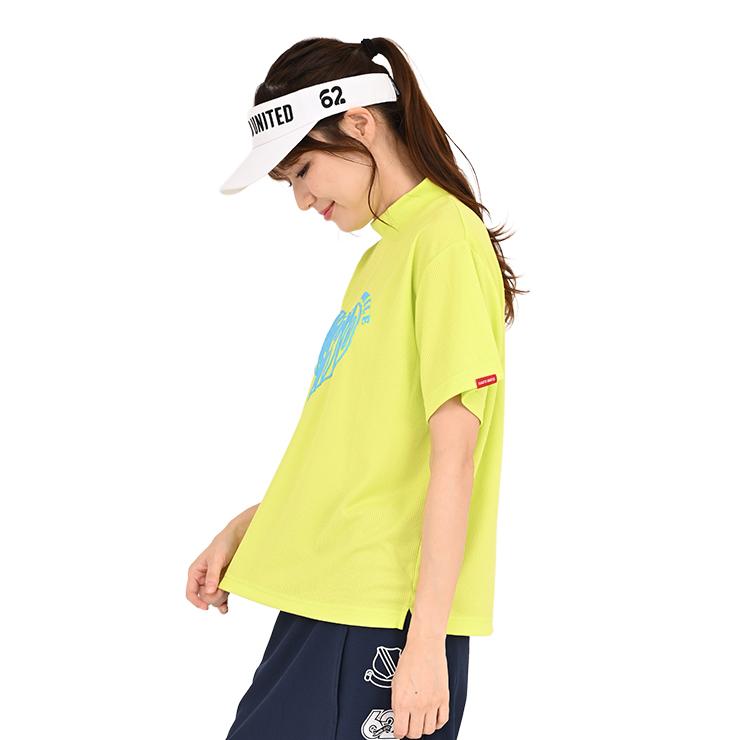 オーバーサイズモックネックシャツ 半袖 ハートロゴ レディース クアルトユナイテッド ゴルフウェア 26SS | Cuarto UNITED | 07