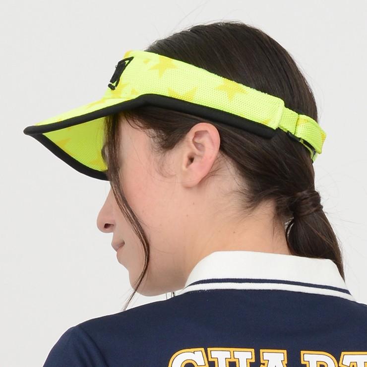 サンバイザー メッシュ 総柄 星柄 刺繍 フロントロゴ クアルトユナイテッド ゴルフグッズ 帽子 アウトレット 20SS | Cuarto UNITED | 07