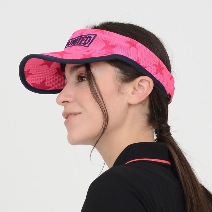 サンバイザー メッシュ 総柄 星柄 刺繍 フロントロゴ クアルトユナイテッド ゴルフグッズ 帽子 アウトレット 20SS | Cuarto UNITED | 08