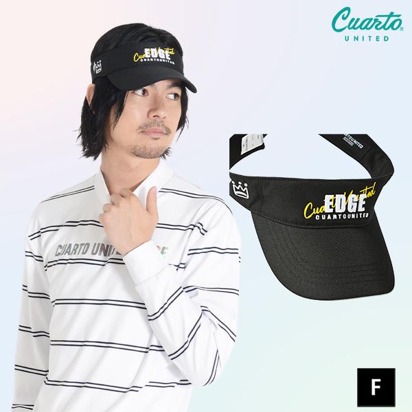 ゴルフ サンバイザー 21fw クアルトユナイテッド Edge ロゴ バイザー メンズ ブラック U8034 B Cuarto United 通販 Yahoo ショッピング