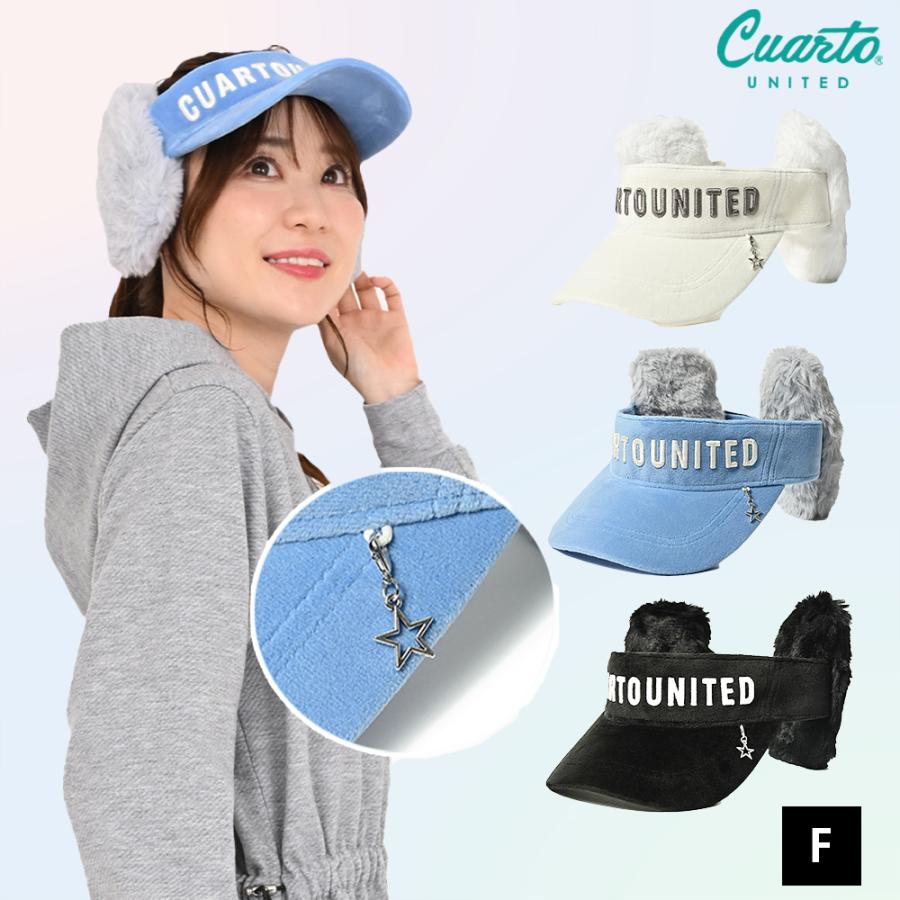 Cuarto UNITED（クアルトユナイテッド） サンバイザー もこもこファー