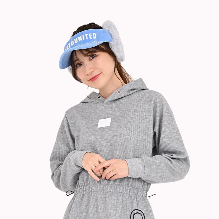 Cuarto UNITED（クアルトユナイテッド） サンバイザー もこもこファー