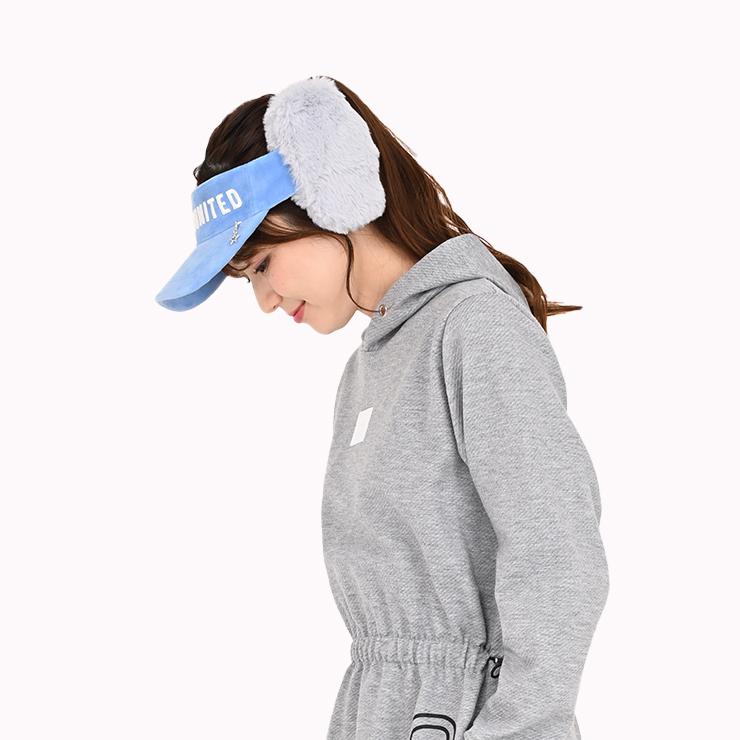 Cuarto UNITED（クアルトユナイテッド） サンバイザー もこもこファー