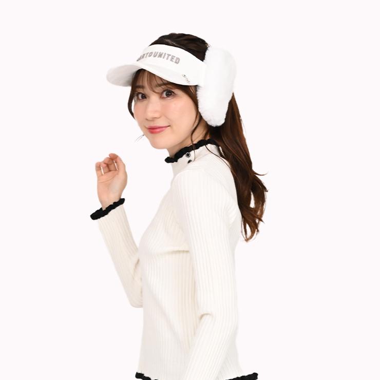 Cuarto UNITED（クアルトユナイテッド） サンバイザー もこもこファー