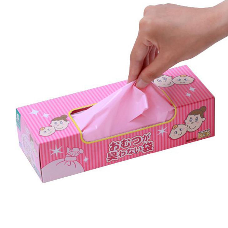 驚異の防臭袋 BOS ボス おむつが臭わない袋 BOS ベビー用 Sサイズ 200枚 (ピンク) ベビー 赤ちゃん おむつ｜cubic-square｜02