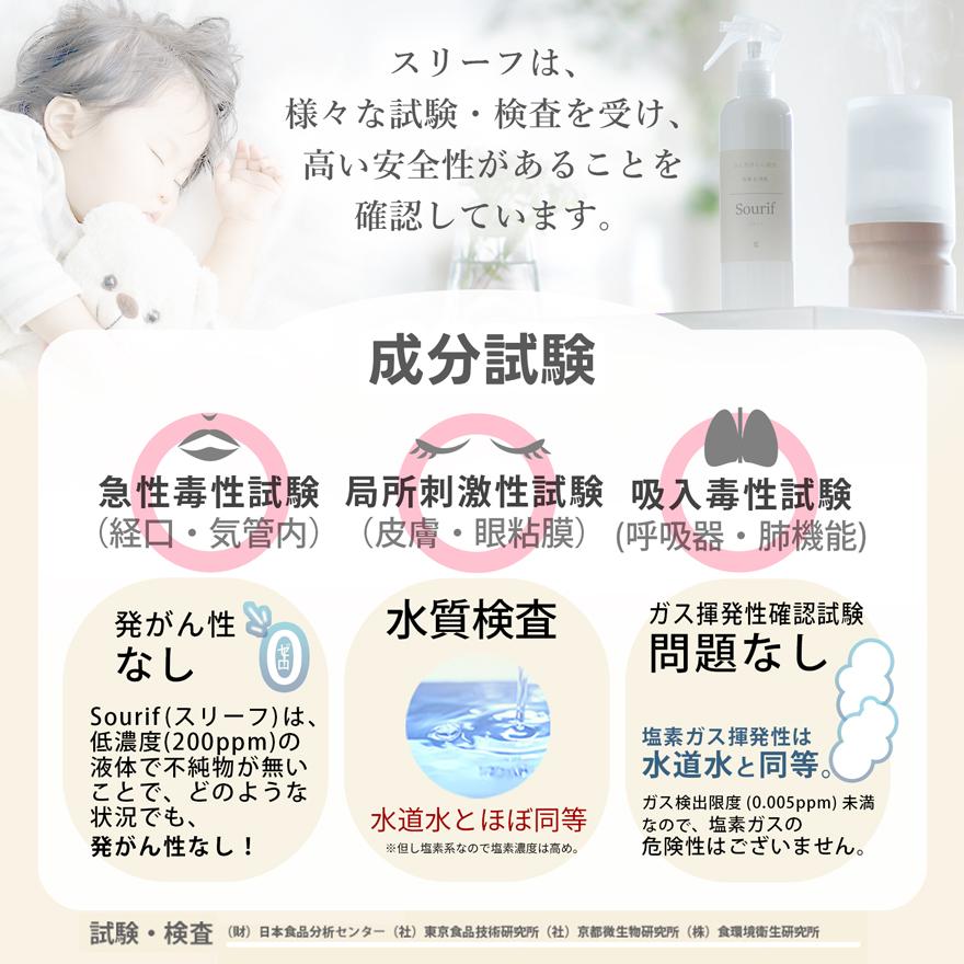 スリーフ（Sourif） LINE10%OFF 除菌スプレー 除菌 消臭 ウイルス 菌