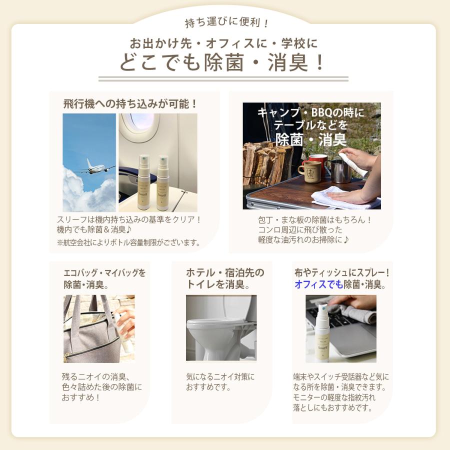 スリーフ　安定型次亜塩素酸　消毒　殺菌　消臭 スリーフ（Sourif） 除菌スプレー 30ml 携帯 除菌 消臭スプレー 安定型