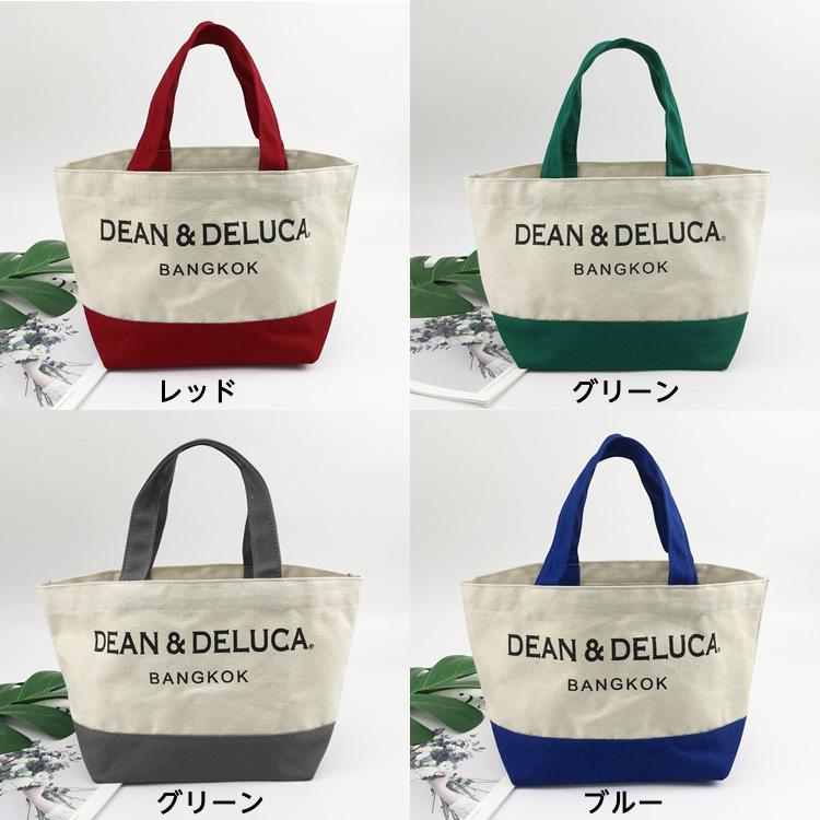 DEAN&DELUCA バンコク トートバッグ エコバッグ ペアグッズ 新色】タイ限定 DEAN&DELUCA バンコク ツートーン PETITEトート