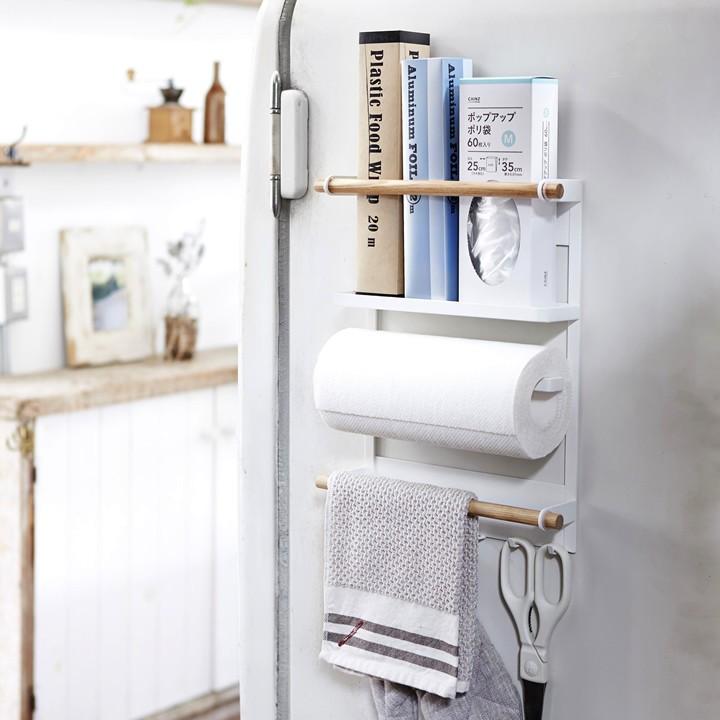 早割クーポン マグネット ラック マグネット冷蔵庫サイドラック トスカ Tosca キッチンペーパーホルダー 北欧 ラップホルダー キッチン 収納 おしゃれ 山崎実業 クッチーナ Babylonrooftop Com Au