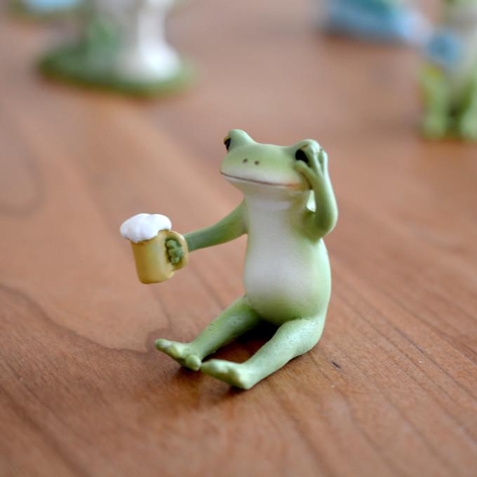 10%OFFクーポン対象 カエルの置物 ほろよいのカエル Copeau