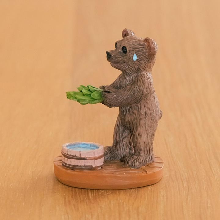 カエルの置物 クマ 置物 サウナ 熱波を送るクマ Copeau コポー クマ