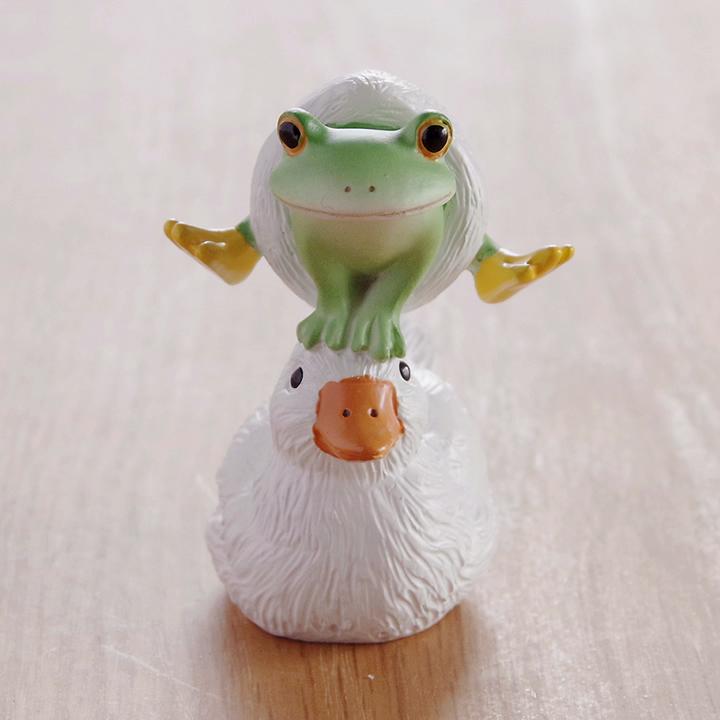 カエル コポーシリーズ アヒルを飛び越えるカエル Copeau コポー カエル コポーシリーズ アヒルを飛び越えるカエル Copeau コポー