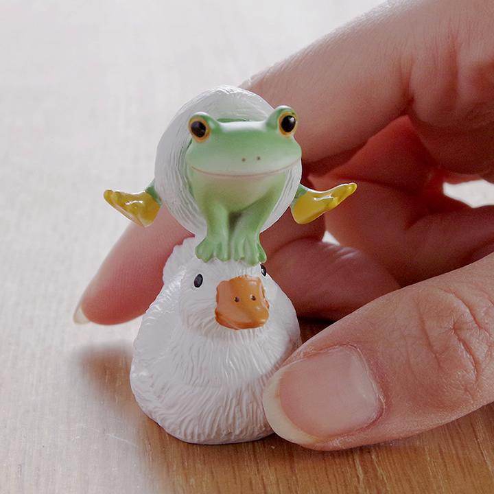 カエル コポーシリーズ アヒルを飛び越えるカエル Copeau コポー カエル コポーシリーズ アヒルを飛び越えるカエル Copeau コポー