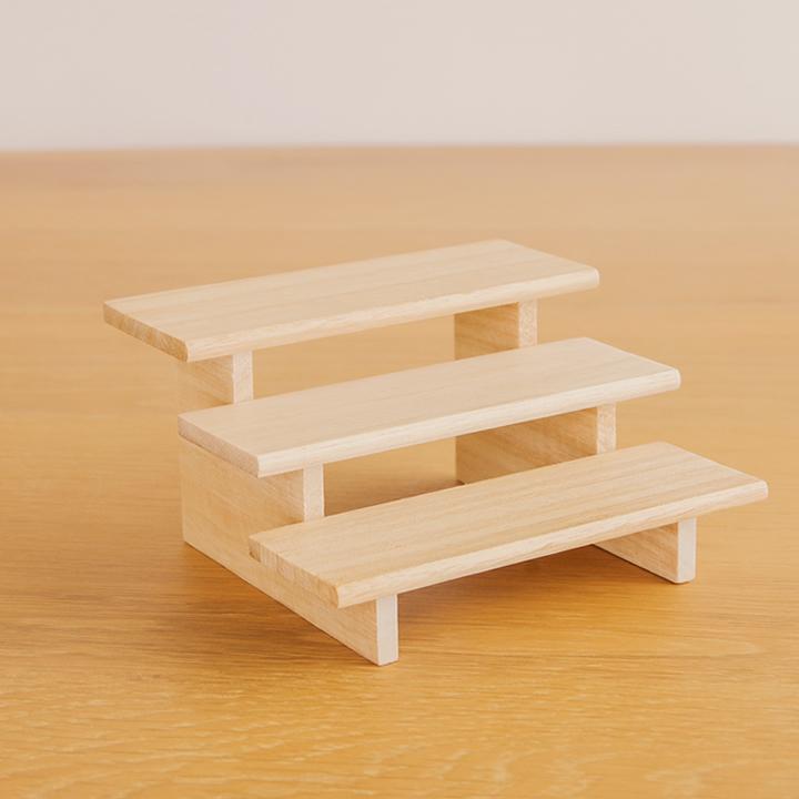 コポー ディスプレイ バウム 木 3段ベンチ ナチュラル Copeau 台座