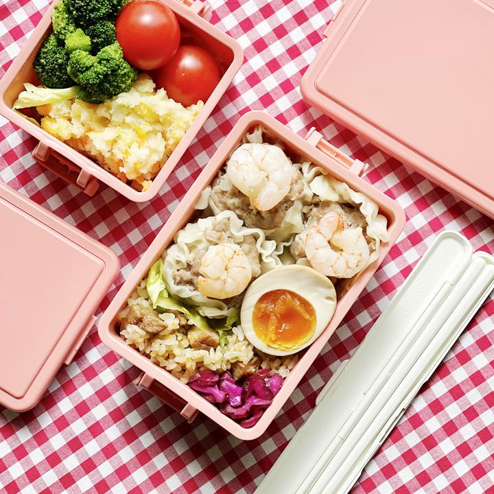 GEL-COOL 弁当箱 女子 スクエア M 保冷 おしゃれ 1段 子供 四角 小さめ