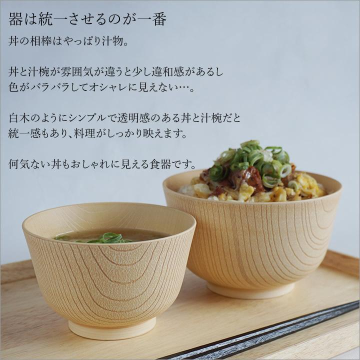 カノー どんぶり セット どんぶり鉢 丼鉢 お椀 食洗機対応 KANO 白樹