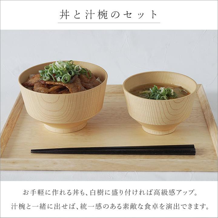 カノー どんぶり セット どんぶり鉢 丼鉢 お椀 食洗機対応 KANO 白樹