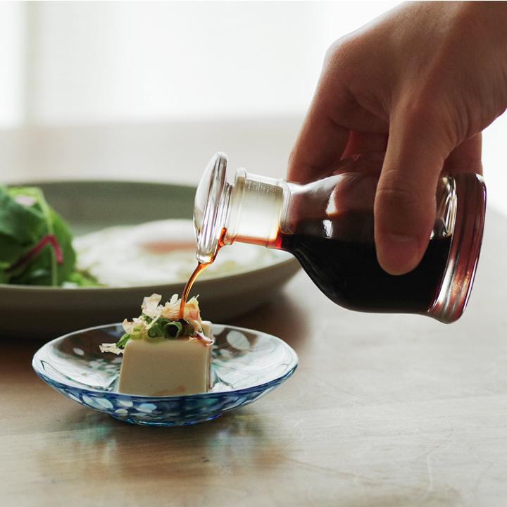 廣田硝子 醤油差し おしゃれ 元祖すり口醤油差し 液だれしない ガラス