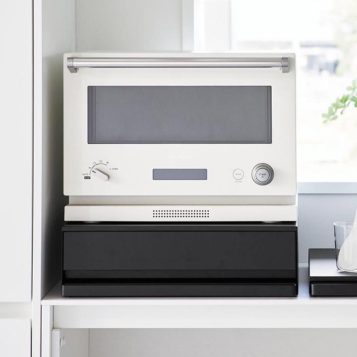 tower 家電下収納 電子レンジ下 引き出し収納キッチン ツーウェイ