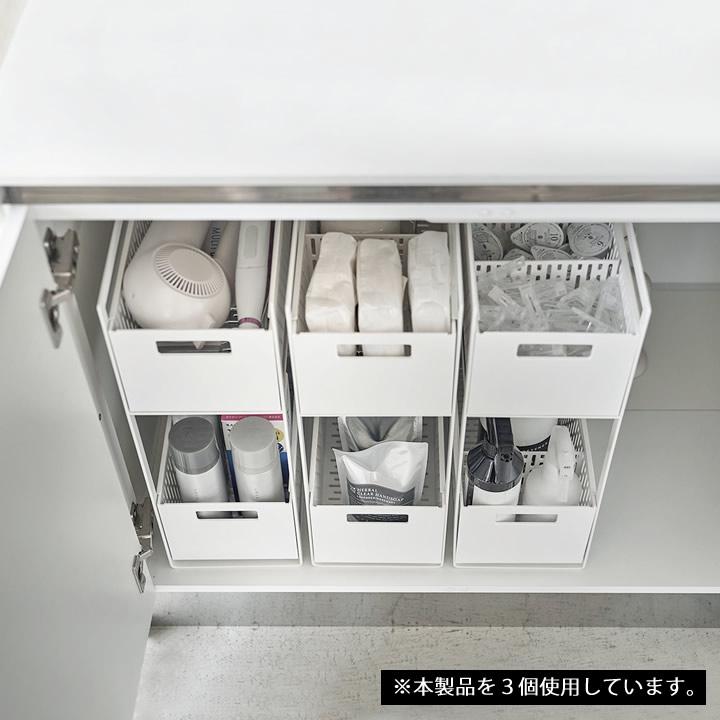 tower シンク下収納バスケット タワー 2段 山崎実業 キッチン tower シンク下収納バスケット タワー 2段 山崎実業 キッチン