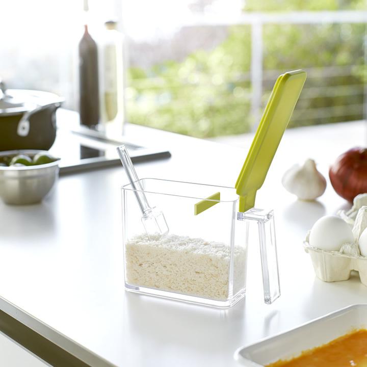 調味料入れ おしゃれ 調味料ストッカー S Aqua アクア 調味料ケース 調味料 容器 収納 砂糖 塩 保存容器 計量スプーン付き 山崎実業 Yamazaki クッチーナ C キッチン雑貨 インテリア Cucina 通販 Yahoo ショッピング