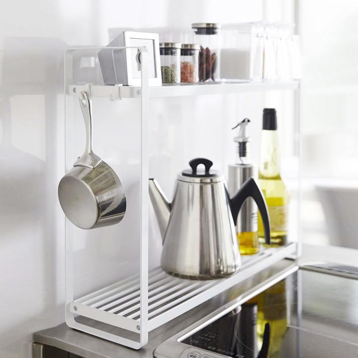 キッチン 収納 ラック コンロ横 ラック 2段 Tower タワー コンロ ラック コンロ周り 隙間収納 スリム ラック 棚 調味料 シンプル おしゃれ 山崎実業 C3014 2746 キッチン雑貨 インテリア Cucina 通販 Yahoo ショッピング
