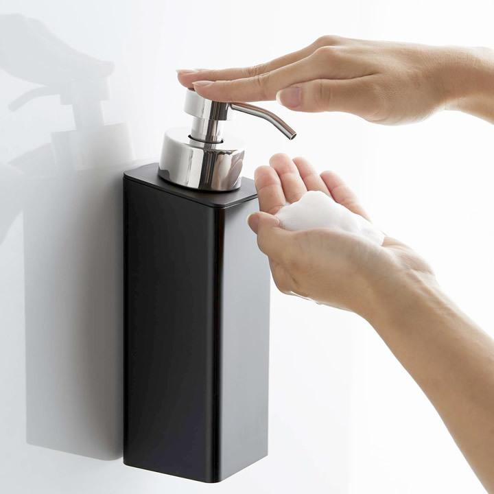 泡 ディスペンサー マグネット ツーウェイ 即日出荷 泡タイプ Tower タワー お風呂 山崎実業 おしゃれ クッチーナ シンプル ボトル ボディソープ
