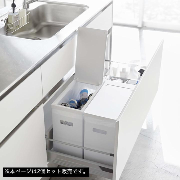 ゴミ箱 キッチン シンク下 蓋付き ゴミ箱 2個組 Tower タワー 分別 ゴミ箱 おしゃれ ダストボックス スリム 生ゴミ 蓋 ふた付き シンプル 山崎実業 C3229 2746 キッチン雑貨 インテリア Cucina 通販 Yahoo ショッピング