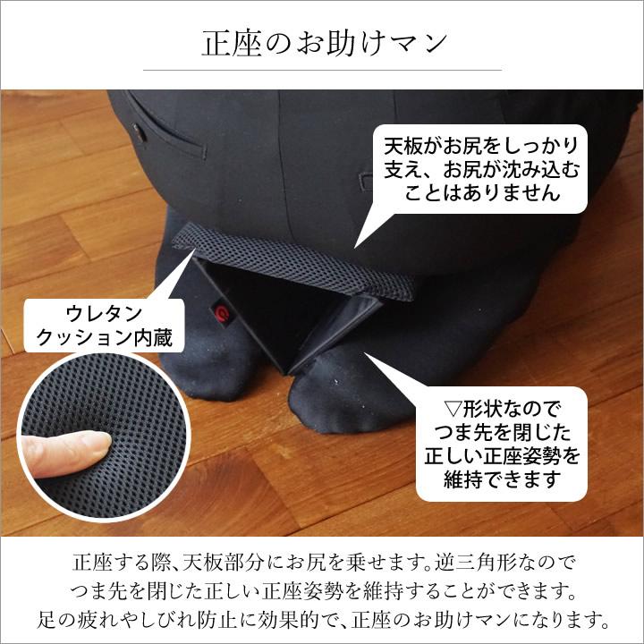 正座革命 正座椅子 折りたたみ 携帯用 茶道 法事 三角 コンパクト 正座